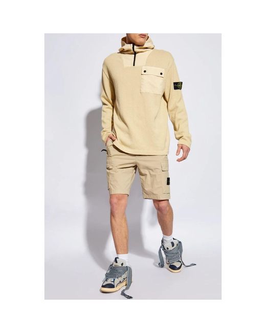 Stone Island Natural Casual Shorts for men