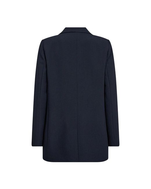 co'couture Jassen ,Blauw ,Leer Vola Cc Single Oversize Blazer in het Blue