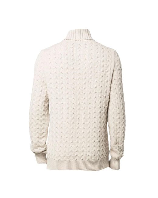 Fedeli White Turtlenecks for men