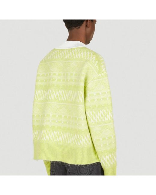 Eytys Green Round-Neck Knitwear for men