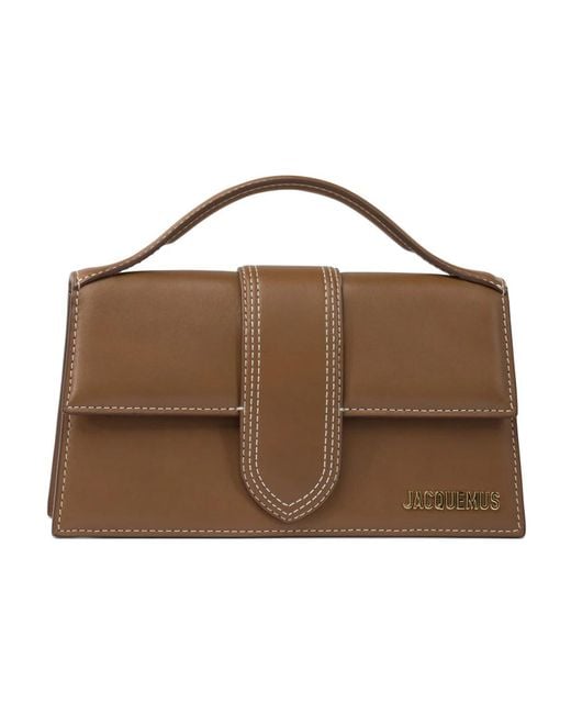 Jacquemus Brown Braune Crossbody-Tasche Mit Geometrischem Design