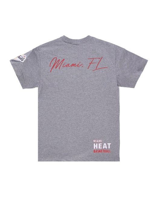 Mitchell & Ness Tops ,Grijs ,T-Shirts in het Gray voor heren