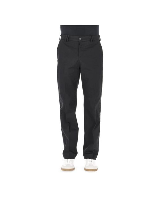 PT Torino Black Straight Trousers for men