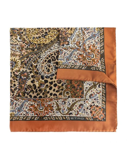 Etro Metallic Silky Scarves
