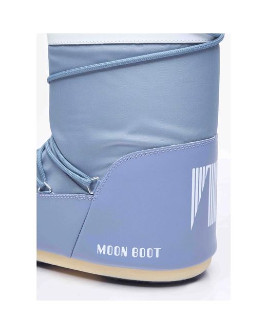 Moon Boot Wasserabweisende schneestiefel mit kordelzugbund in Blue für Herren