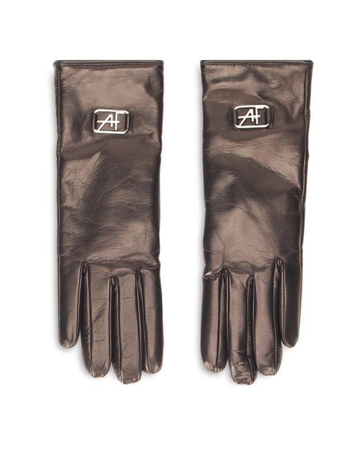 Alberta Ferretti Brown Lederhandschuhe