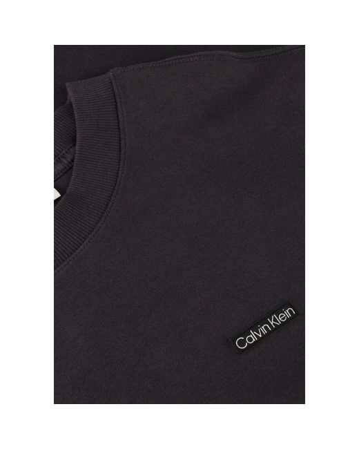 Calvin Klein Herren Polo &Amp; T-Shirts Label Tee in Black für Herren