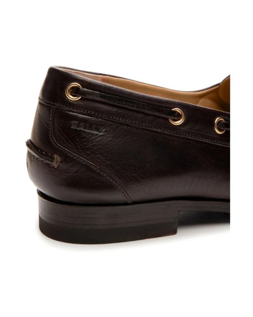 Bally Black Boat Shoes