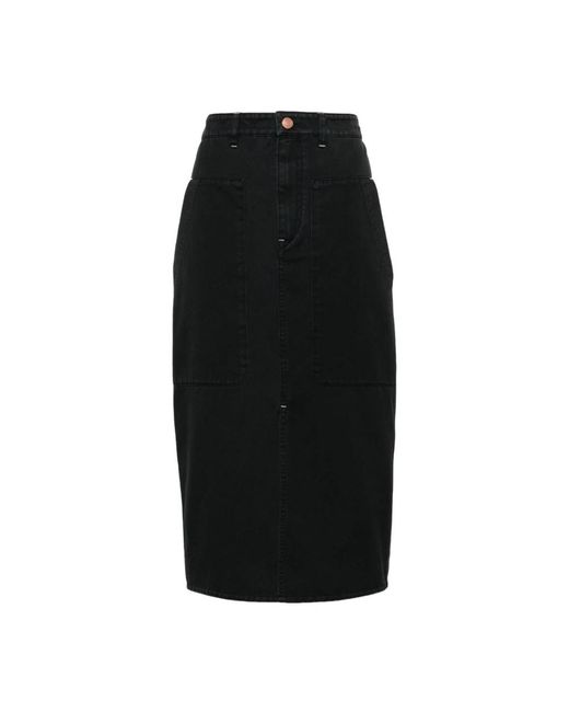 Isabel Marant Black Denim Skirts