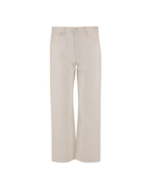 Mother Gray Wide Jeans