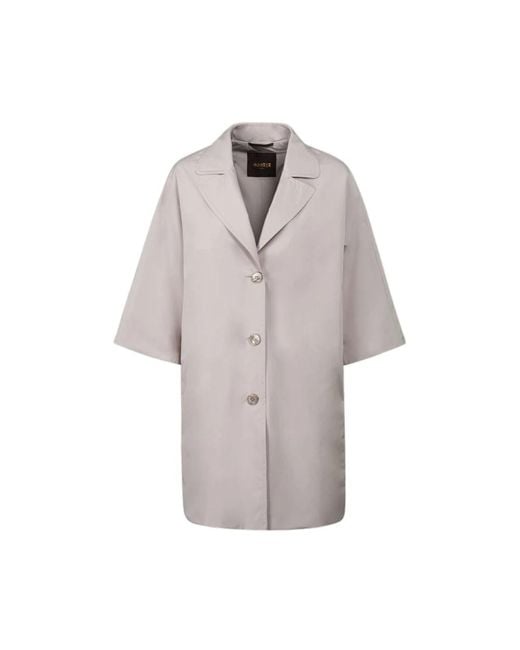 Moorer Gray Single-Breasted Coats