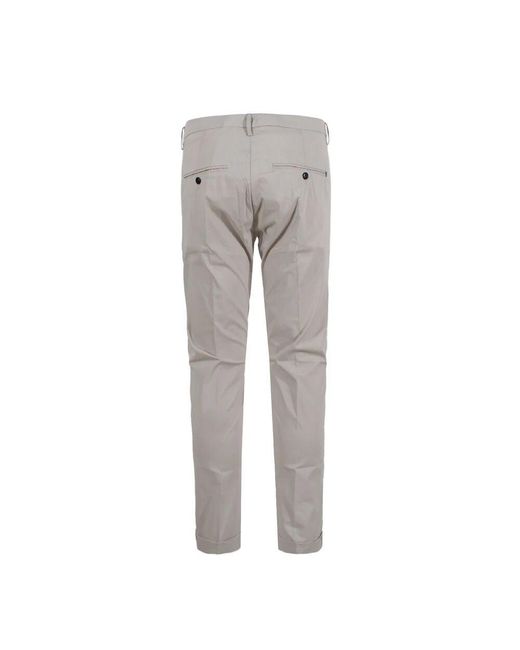 Dondup Graue Hose Mit Knopfverschluss in Gray für Herren