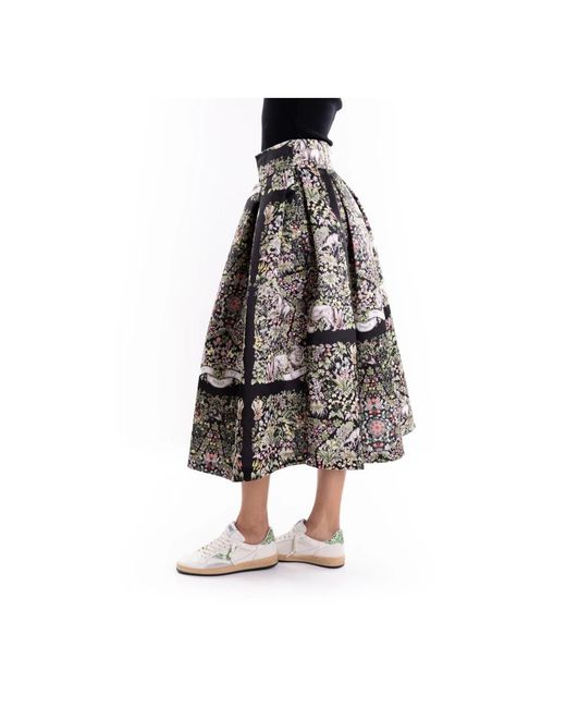 Midi Skirts 5 PROGRESS en coloris Black