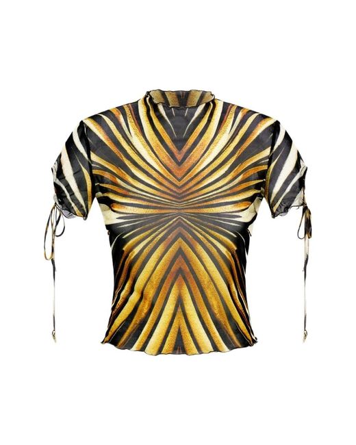 Roberto Cavalli Yellow Blouses