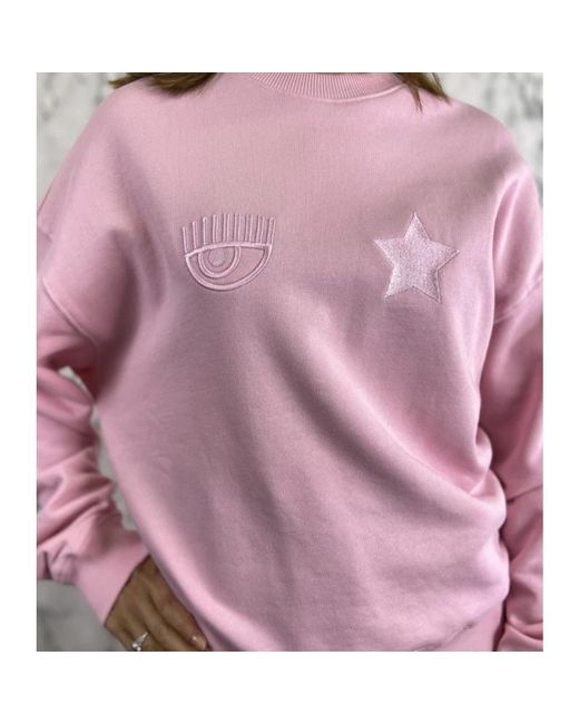 Chiara Ferragni Pink Sweatshirts
