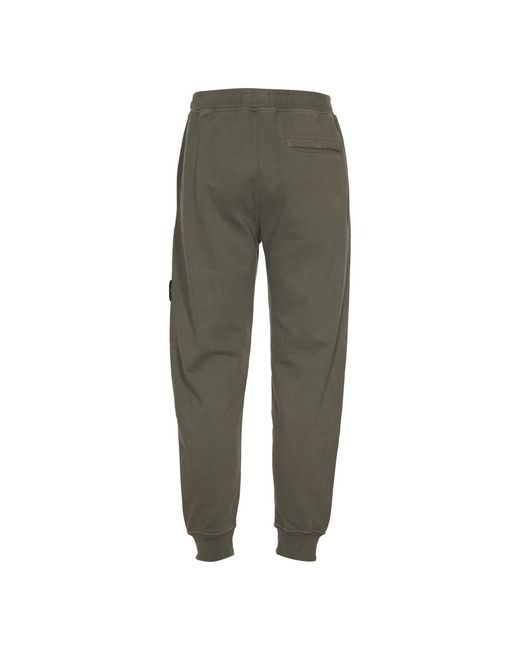 Stone Island Green Sweatpants for men