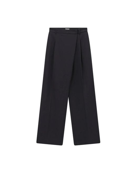 Wide Trousers Seductive de color Gray