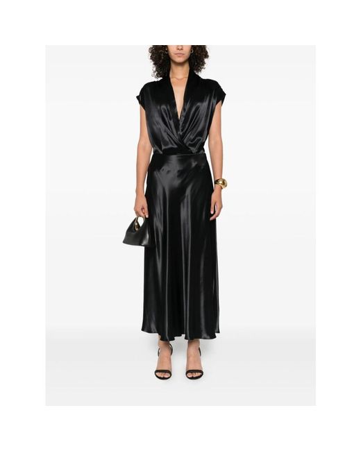 Alberta Ferretti Black Blouses