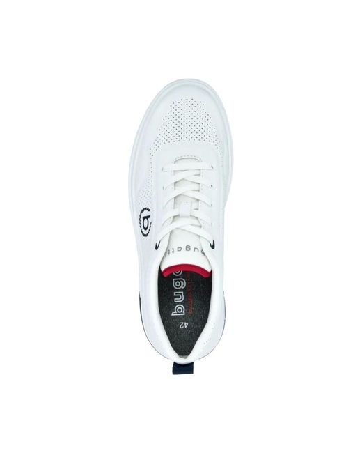 Bugatti Weiße freizeit-sneakers für männer in White für Herren
