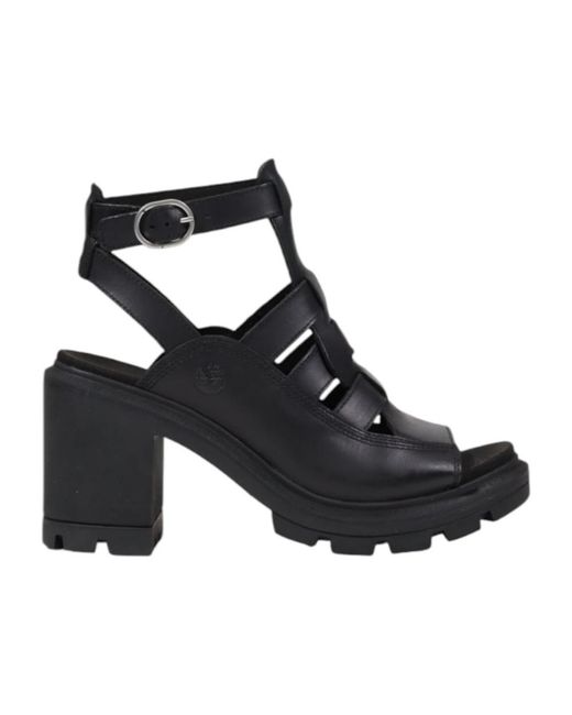 Timberland Black High Heel Sandals