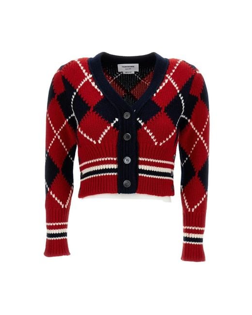 Thom Browne Red Cardigans