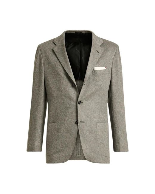 Kiton Jassen ,Grijs ,Wol Luxe Cashmere Vicuña Blazer in het Green voor heren