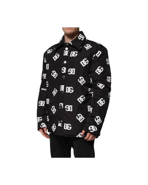 Dolce & Gabbana Black Light Jackets for men