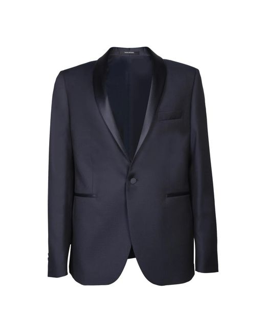 Tagliatore Blue Single Breasted Suits for men