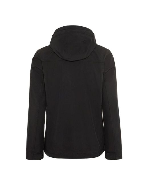 Camel Active Softshell-Jacke Mit Abnehmbarer Kapuze in Black für Herren