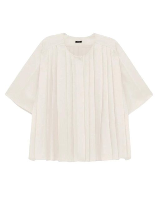 Joseph Overhemden ,Airy Plissé Blouse in het Natural