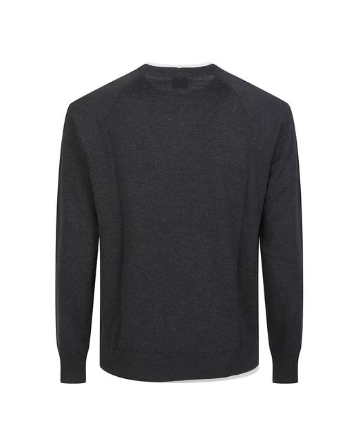 Eleventy Black Round-Neck Knitwear for men