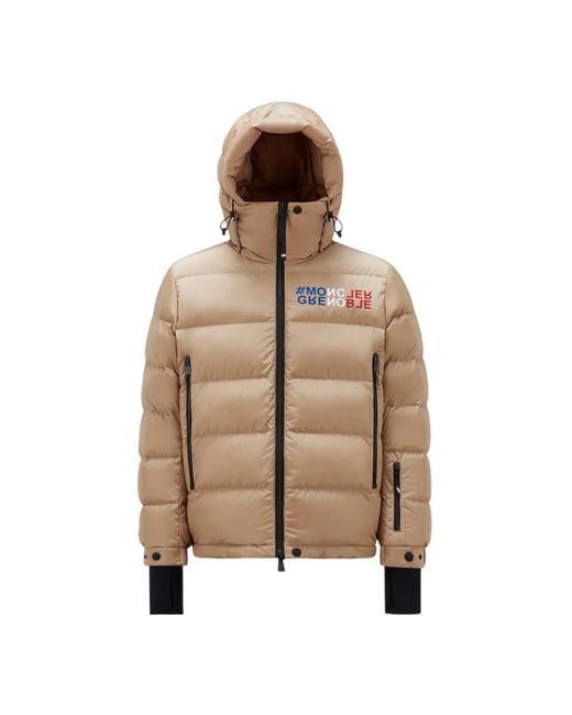 Moncler Brown Down Jackets for men