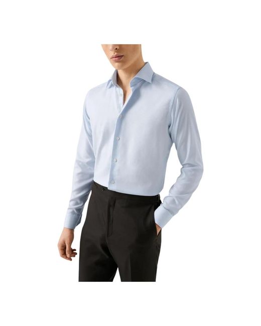 Eton of Sweden Blue Formal Shirts for men