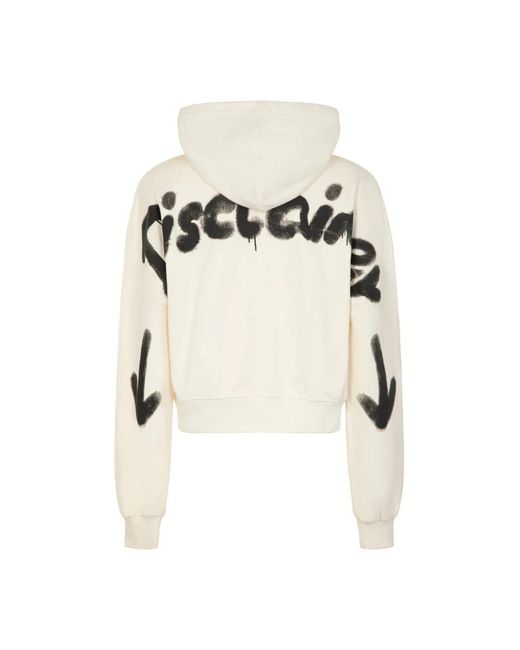 DISCLAIMER White Hoodies