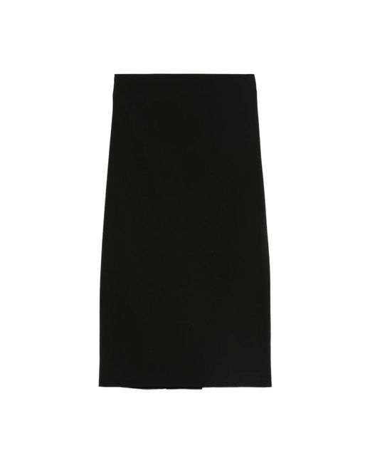 Alberta Ferretti Black Midi Skirts
