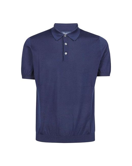 Drumohr Blue Polo Shirts for men