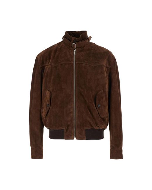 McQueen Brown Bomber Jackets for men