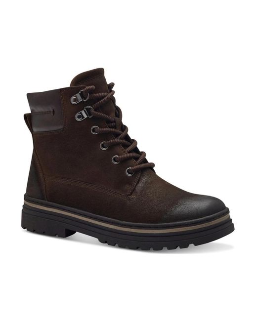 Marco Tozzi Black Lace-Up Boots