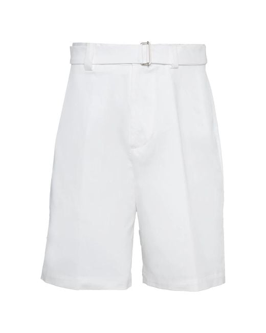 Low Brand White Casual Shorts for men