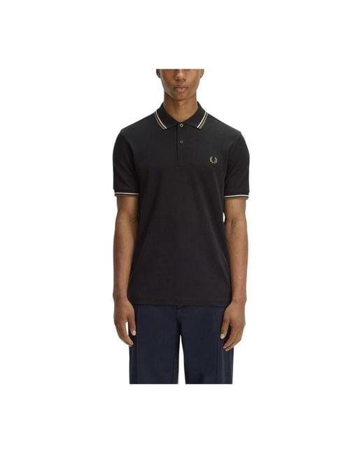 Fred Perry Black Polo Shirts for men