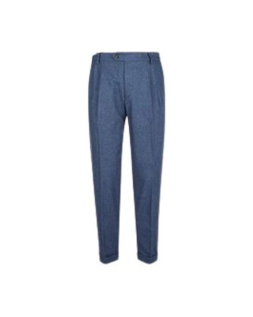 Eleventy Pantalone Due Pences in het Blue voor heren