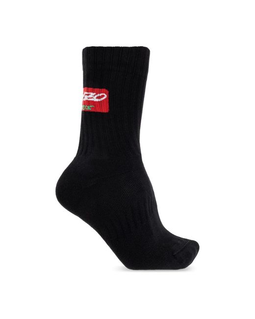 KENZO Black Socks for men