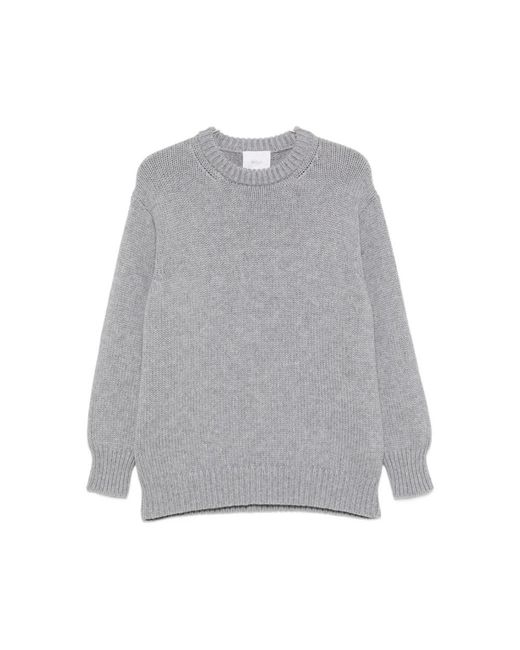Malo Gray Round-Neck Knitwear