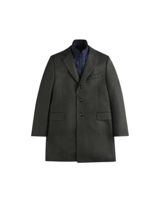 Fay Black Single-Breasted Coats for men