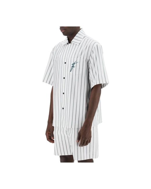 Ferragamo Short sleeve shirts in White für Herren