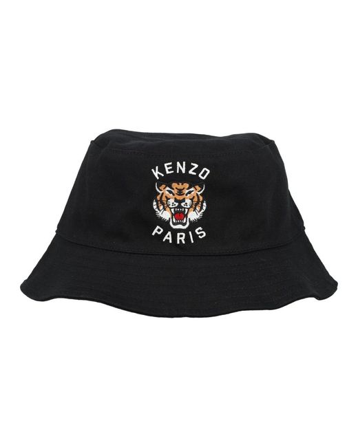 KENZO Black Hats for men