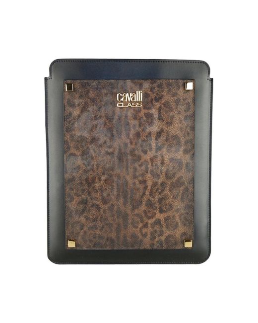 Class Roberto Cavalli Brown Tablet-hülle mit leopardenmuster
