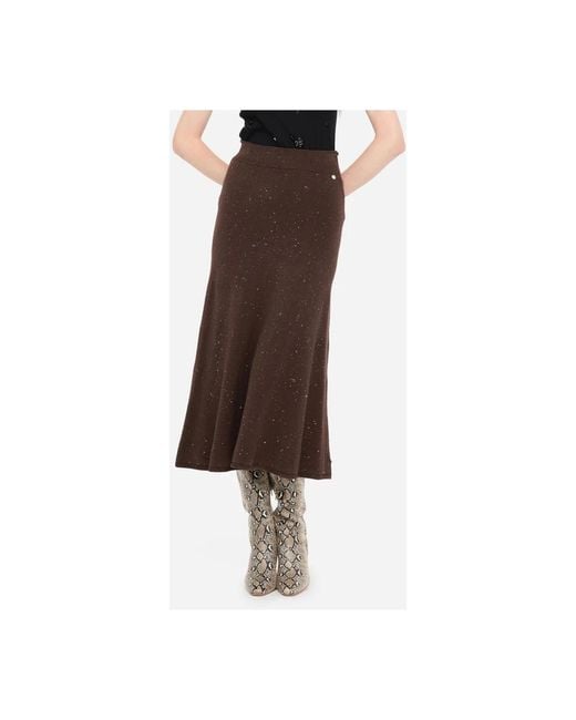 Liu Jo Brown Midi Skirts
