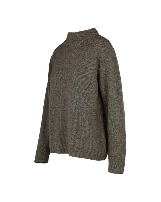Bomboogie Wool Volcano Neck Sweater in het Green