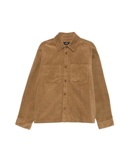 Light Jackets A.P.C. de hombre de color Brown